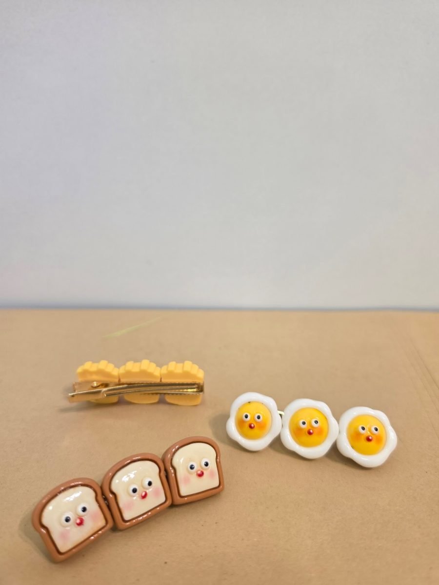 3D Acrylic Food Charms Shark Clips