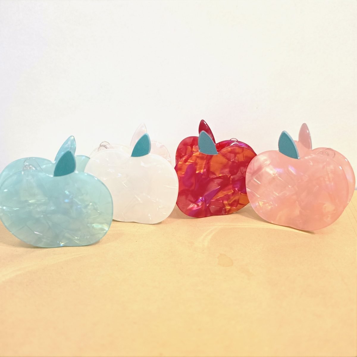 Apple Acrylic Glossy Clutch